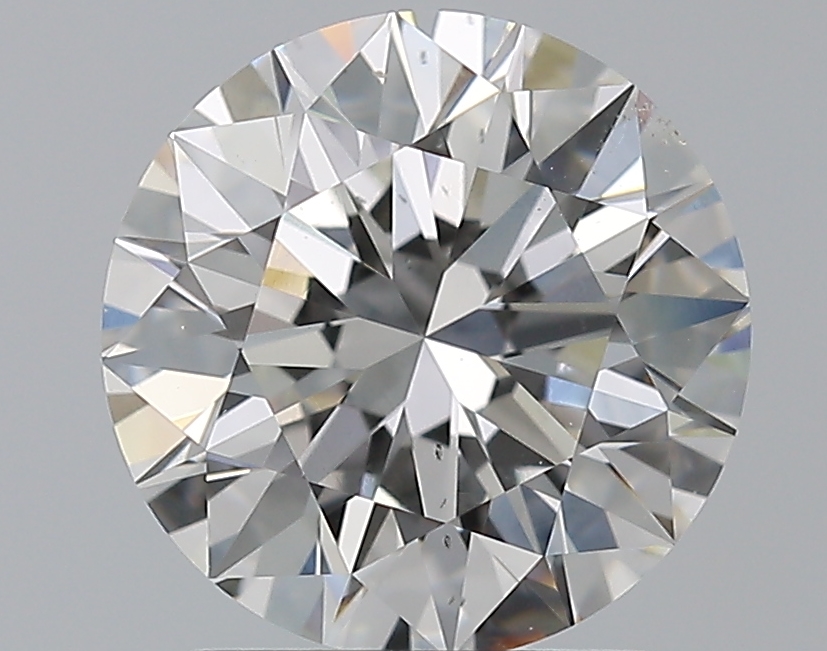 2.01 CaratG-SI1 EX Cut Round Diamond