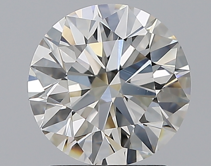 2.01 CaratJ-VS2 EX Cut Round Diamond