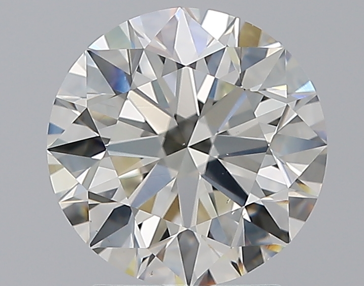 2.52 CaratJ-VS2 EX Cut Round Diamond