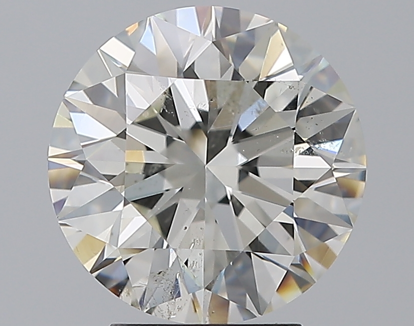 3.52 CaratJ-SI2 EX Cut Round Diamond