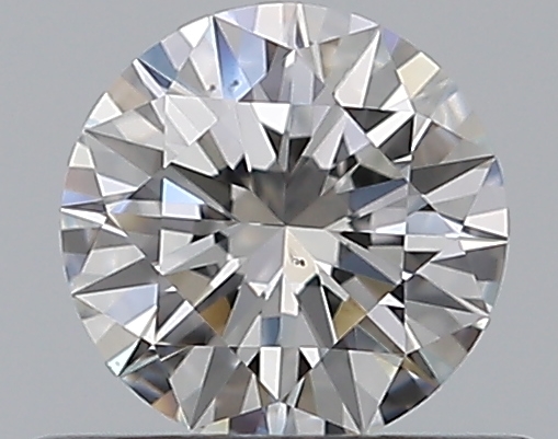 0.41 CaratF-VS2 EX Cut Round Diamond