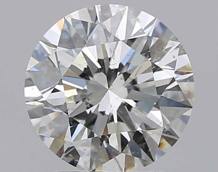 2 CaratJ-SI2 EX Cut Round Diamond