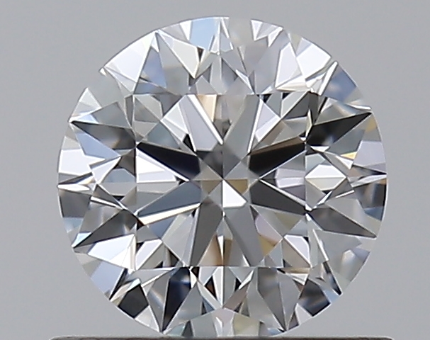 0.65 CaratF-VVS1 EX Cut Round Diamond
