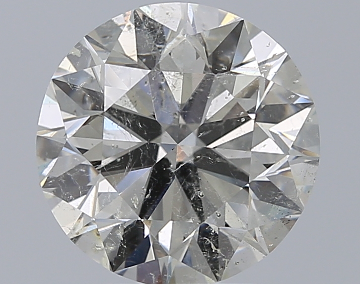 4.01 CaratH-SI2 EX Cut Round Diamond