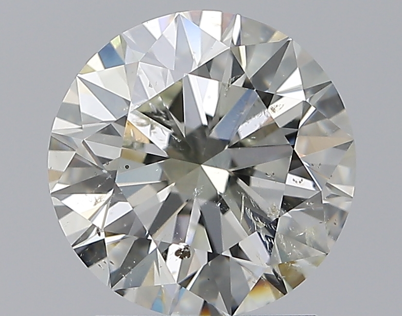 2.01 CaratL-SI2 EX Cut Round Diamond