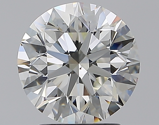 2.51 CaratJ-SI1 EX Cut Round Diamond
