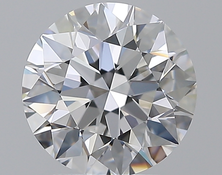 2.5 CaratE-VVS2 EX Cut Round Diamond