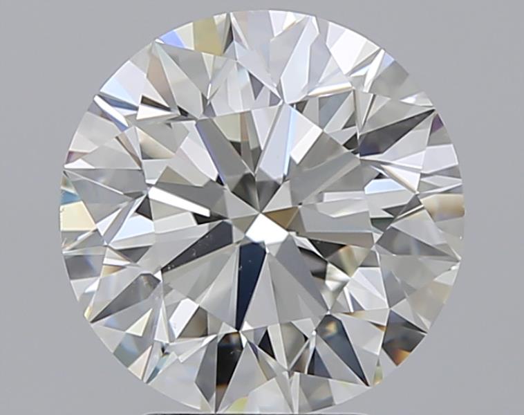 3.51 CaratJ-SI1 EX Cut Round Diamond