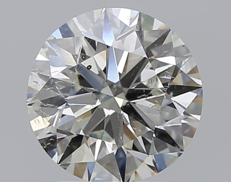 2 CaratK-SI2 EX Cut Round Diamond