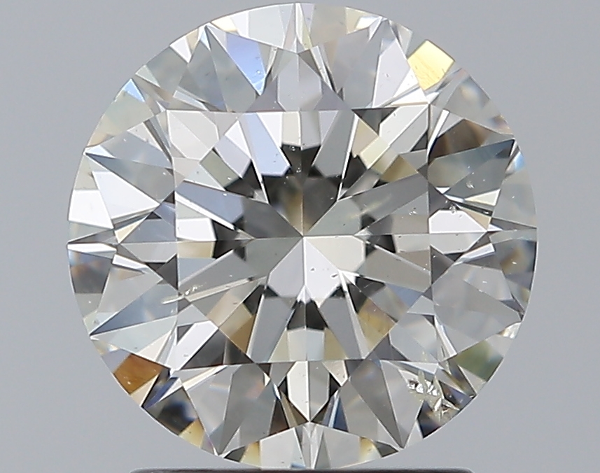 2.01 CaratJ-SI2 EX Cut Round Diamond