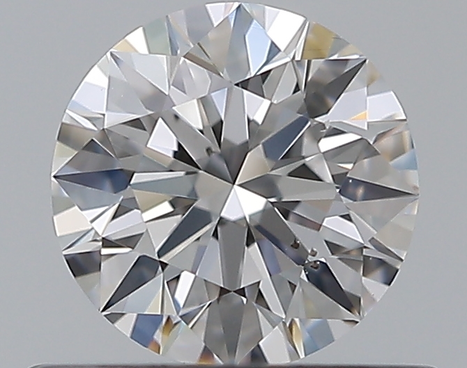 0.53 CaratD-SI1 EX Cut Round Diamond