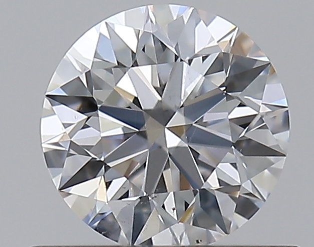 0.56 CaratD-SI1 EX Cut Round Diamond