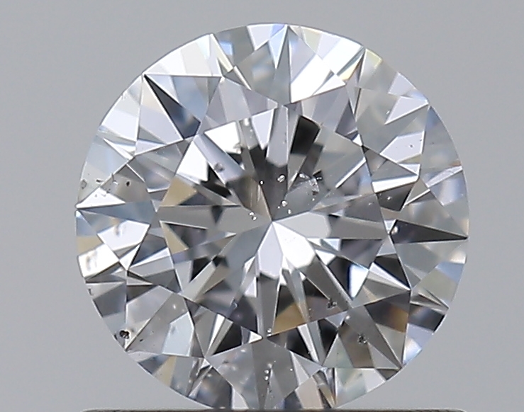 0.75 CaratD-SI2 EX Cut Round Diamond