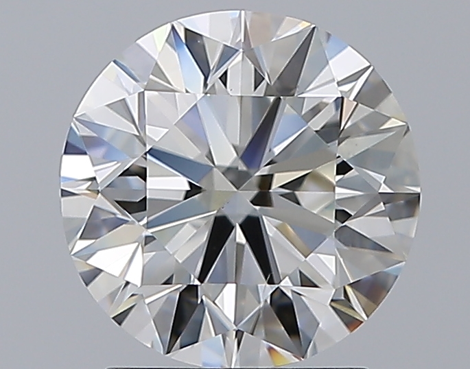 2.01 CaratH-SI1 EX Cut Round Diamond