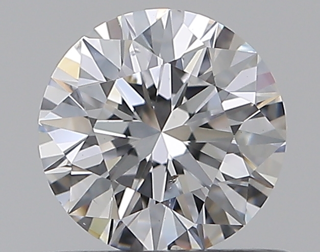 0.58 CaratD-SI1 EX Cut Round Diamond