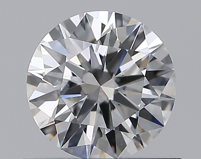 0.57 CaratE-SI2 EX Cut Round Diamond