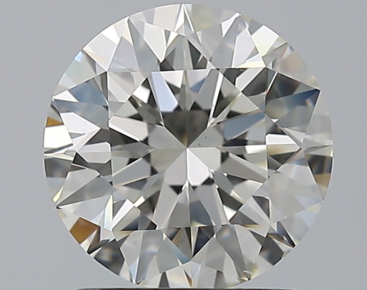 1.71 CaratJ-VS2 EX Cut Round Diamond