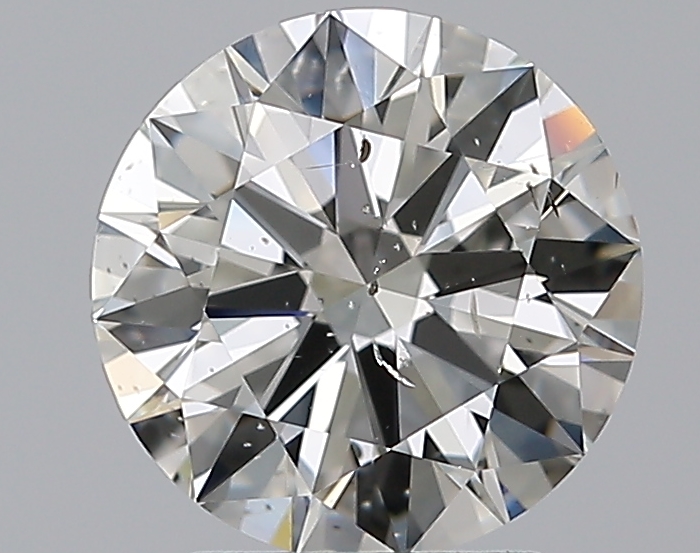 2.2 CaratJ-SI2 EX Cut Round Diamond