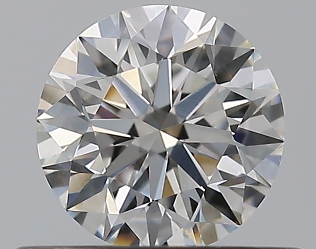 0.5 CaratF-VS2 EX Cut Round Diamond