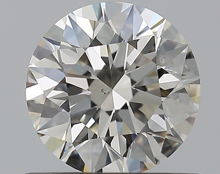 0.73 CaratJ-SI1 EX Cut Round Diamond