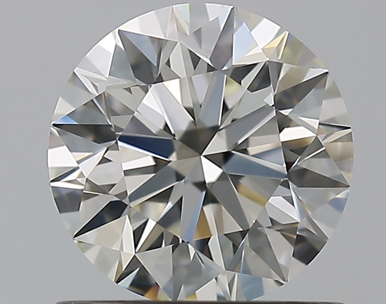 0.9 CaratJ-VS1 EX Cut Round Diamond