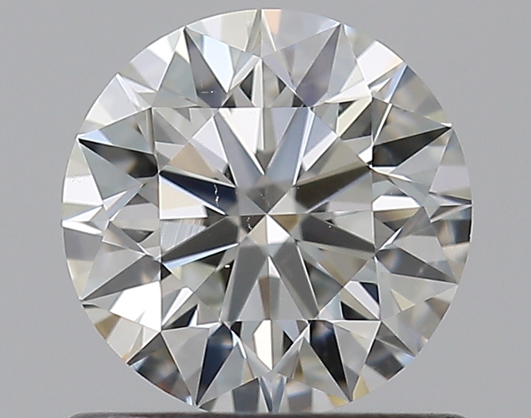 0.73 CaratJ-SI1 EX Cut Round Diamond
