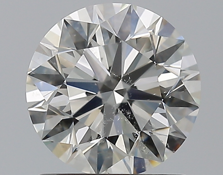 1.3 CaratJ-SI2 EX Cut Round Diamond