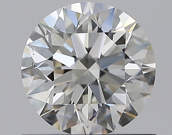 0.71 CaratJ-SI1 EX Cut Round Diamond