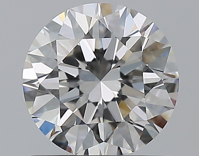 1 CaratF-VVS2 EX Cut Round Diamond