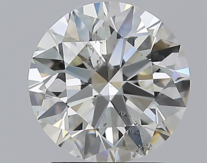 2.01 CaratK-SI2 EX Cut Round Diamond