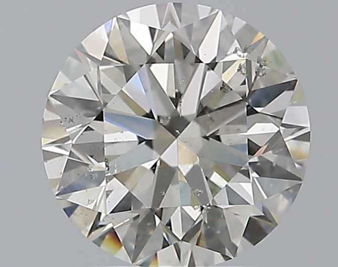 2.01 CaratK-SI2 EX Cut Round Diamond