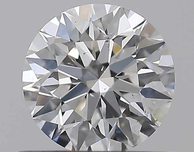 0.58 CaratD-SI1 EX Cut Round Diamond