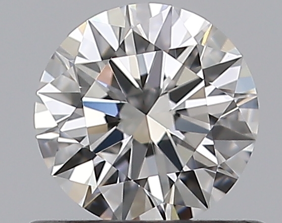 0.52 CaratF-IF EX Cut Round Diamond