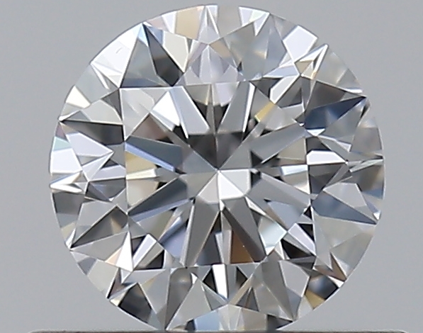 0.5 CaratE-VVS2 EX Cut Round Diamond