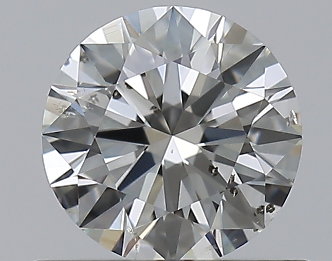 0.58 CaratJ-SI2 EX Cut Round Diamond