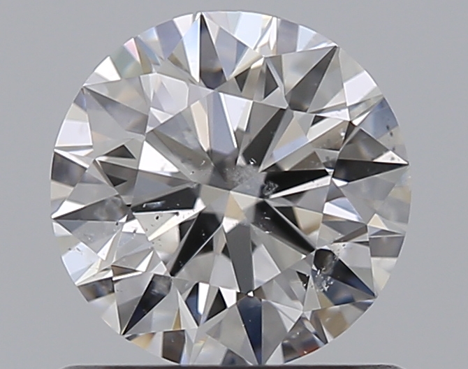 0.76 CaratE-SI2 EX Cut Round Diamond