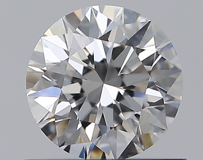 0.66 CaratE-VVS1 EX Cut Round Diamond
