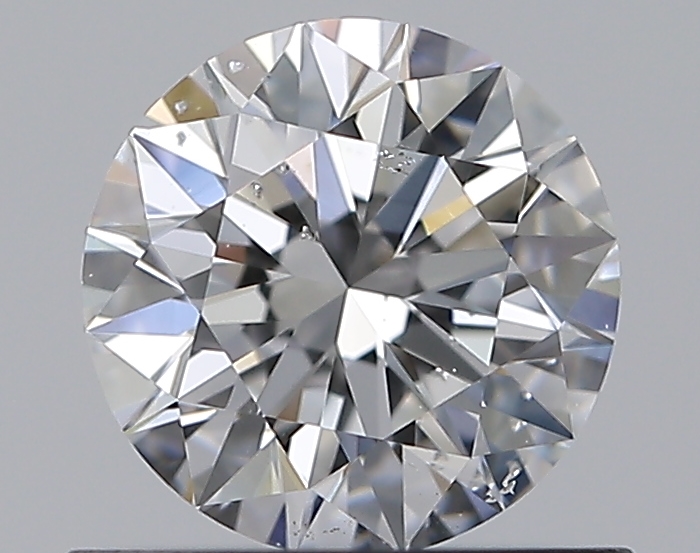 0.66 CaratE-SI2 EX Cut Round Diamond