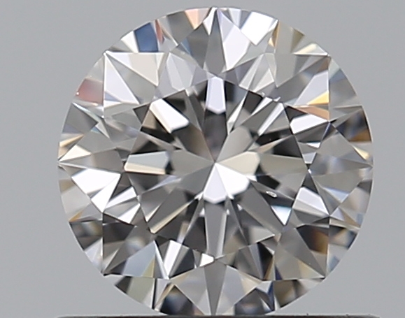 0.53 CaratD-VS2 EX Cut Round Diamond