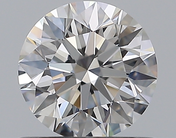 0.65 CaratF-VVS1 EX Cut Round Diamond