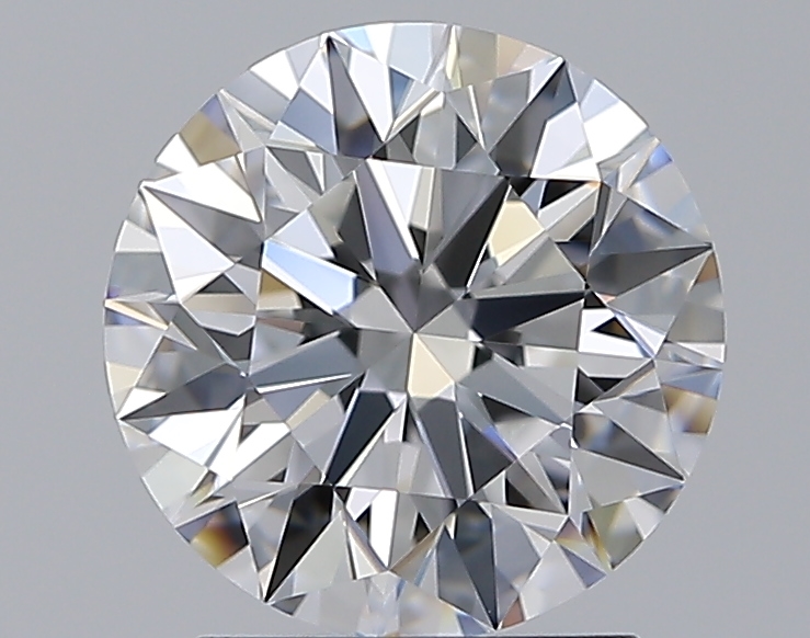 2.09 CaratE-VVS2 EX Cut Round Diamond