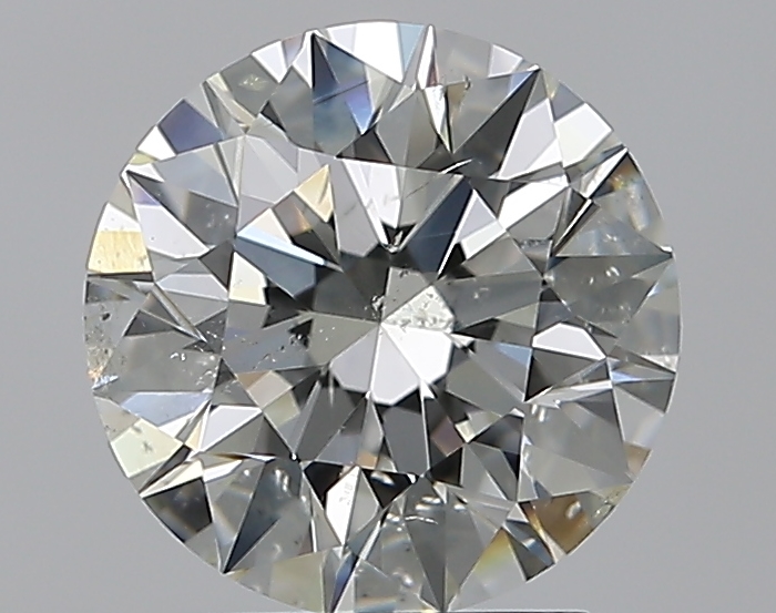 2.21 CaratJ-SI2 EX Cut Round Diamond