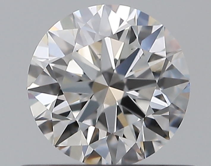 0.59 CaratE-VS2 EX Cut Round Diamond