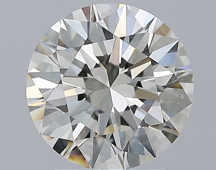 2.53 CaratJ-VS1 EX Cut Round Diamond