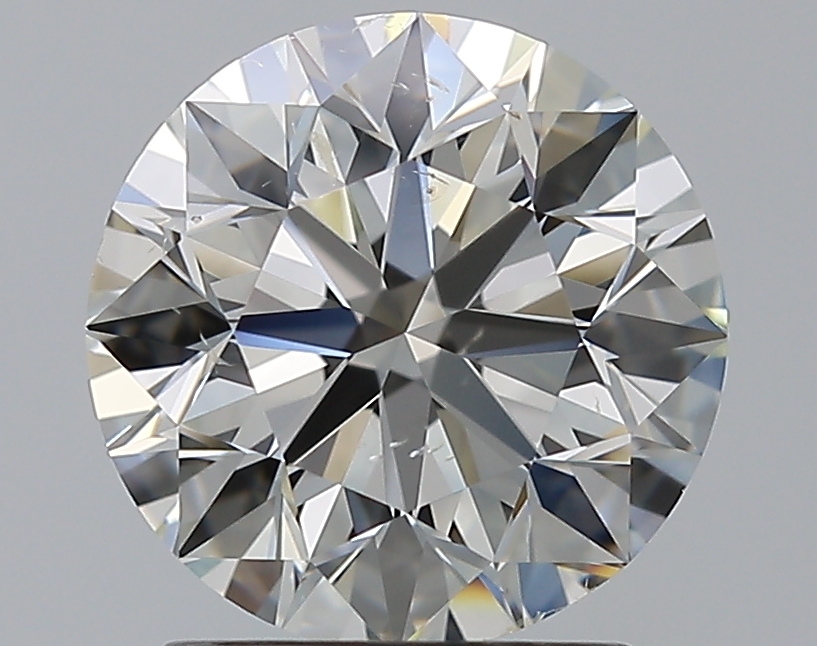 2.01 CaratJ-SI1 EX Cut Round Diamond