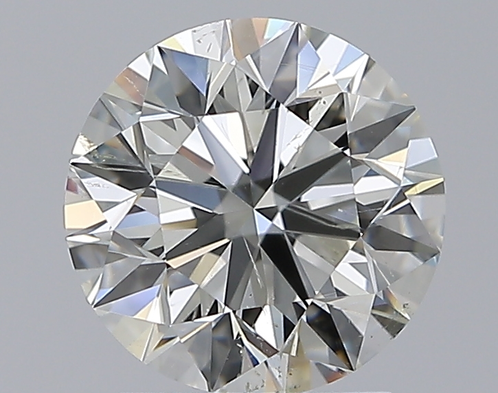 2.01 CaratJ-SI2 EX Cut Round Diamond
