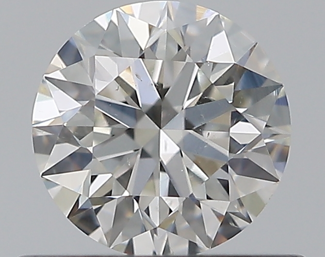 0.53 CaratH-SI2 EX Cut Round Diamond