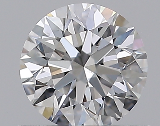 0.5 CaratF-SI1 EX Cut Round Diamond