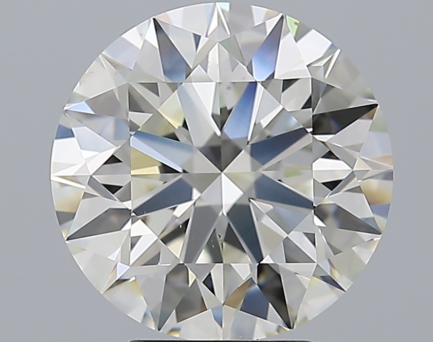 5.01 CaratJ-VS2 EX Cut Round Diamond