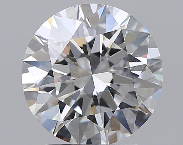 2 CaratE-VVS2 EX Cut Round Diamond